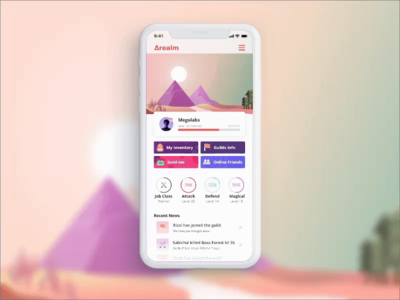 Arealm - 仪表板 RPG 游戏(Arealm - Dashboard RPG Game)