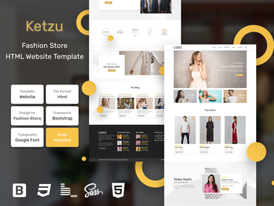 Ketzu 时装店 HTML 网页模板 V1.0(Ketzu Fashion Store HTML Web Template V1.0)