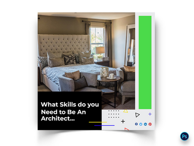 建筑社交媒体帖子模板(Architecture Social Media Post Template)