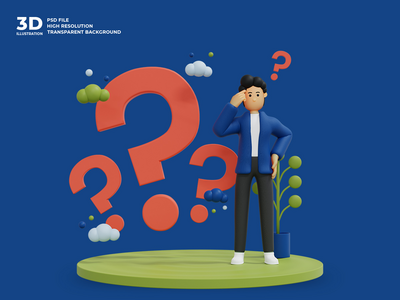 3d 商人人物插图(3d businessman character illustration)