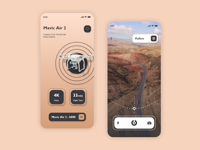 无人机用户界面(Air Drone UI)