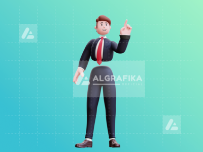 3d 商人人物插图(3d businessman character illustration)