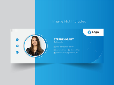 企业电子邮件签名模板设计和个人社交媒体封面(Corporate email signature template design and personal social media cover cover)