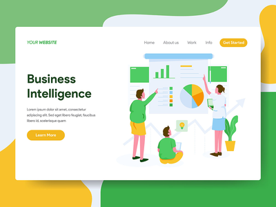 商业智能插图(Business Intelligence Illustration)