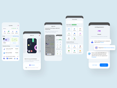 银行列表 - 数字钱包移动 UI 套件(Bank list - Digital Wallet Mobile Ui kits)