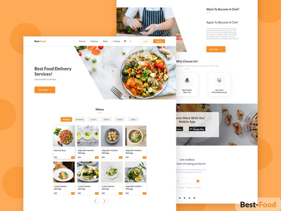 最佳食物登陆页面(Best Food Landing Page)