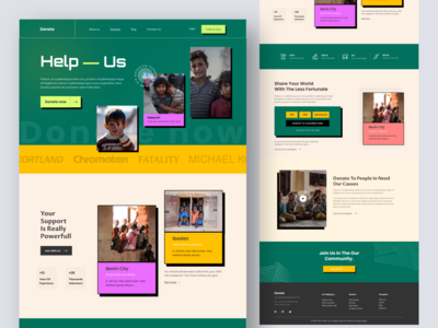 慈善捐赠登陆页面(Charity Donation Landing Page)