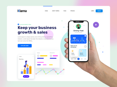 业务增长登陆页面(Business growth landing page)