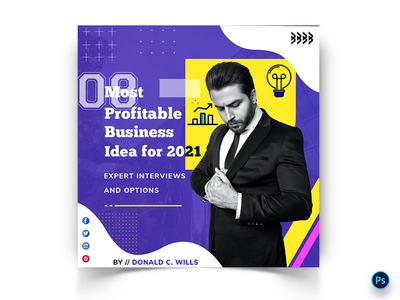 商业社交媒体帖子模板(Business Social Media Post Template)