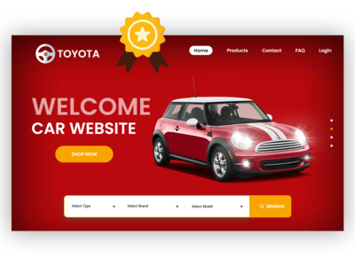 汽车经销商网站布局 - 在线汽车销售购买 - 网页模板(Car Dealer Website Layouts - Online Car sale purchase - web Template)
