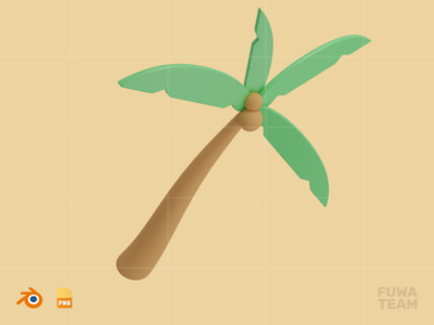 椰子树 - 3D 旅行和假日插图包(Coconut Tree - 3D Travel & Holiday Illustration Pack)