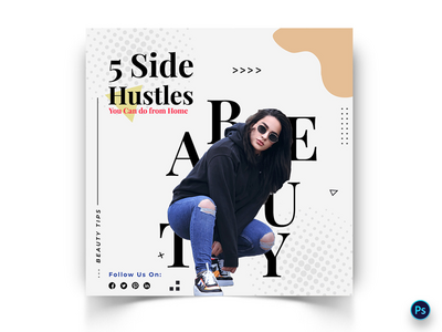 美容社交媒体帖子模板(Beauty Social Media Post Template)