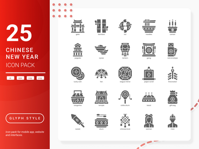 中国新年图标包(Chinese New Year Icon Pack)