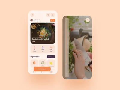 Appétit - 食物食谱应用程序 UI 套件 V14(Appétit - Food Recipes App UI Kit V14)