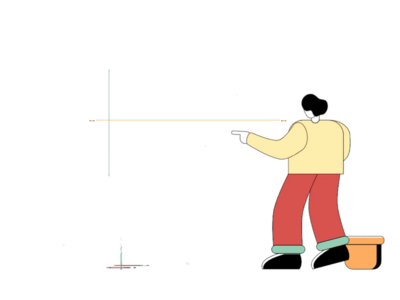 动画创意教学在线教育平面插画(Animated Creative Teaching Online Education flat illustration)