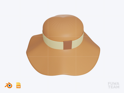 露营帽 - 3D 露营插图包(Camping Hat - 3D Camping Illustration Pack)