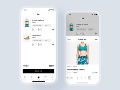 结帐-时装店 UI 概念(Checkout - Fashion Shop UI concept)