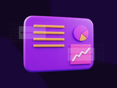 加密货币市场数据 - 加密货币 3D 插图包(Cryptocurrency market data - Cryptocurrency 3D Illustration Pack)