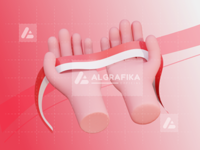 印度尼西亚独立日手势 3D(3D Hand Gesture Independence Day Of Indonesia)