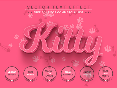 底灯 - 可编辑的文字效果，字体样式(Bottom Light - Editable Text Effect, Font Style)