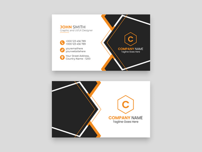 企业创意现代专业名片设计模板(Corporate Creative Modern Professional Business Card Design Template)