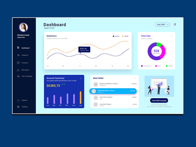 帐户摘要仪表板 UI 工具包(Account Summary Dashboard UI Kit)