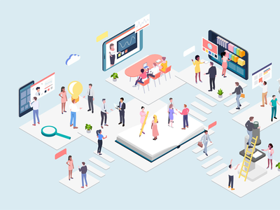 将区块链应用于教育等距(Applied Blockchain to Education Isometric)