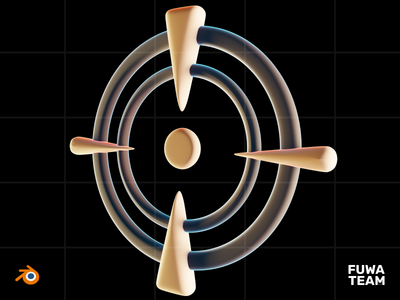 黑暗插图包中的 3D 游戏属性发光 - 准确性(3D Game attribute glow in the dark illustration pack - Accuracy)