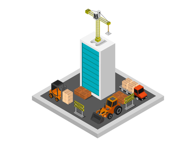 建筑等距房子(Building isometric house)