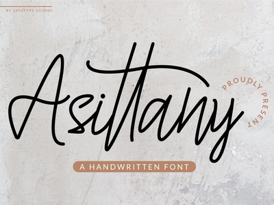 Asitany - 手写字体(Asitany - A Handwritten Font)