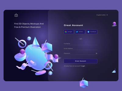 帐户创建页面设计(Account Create Page Design)