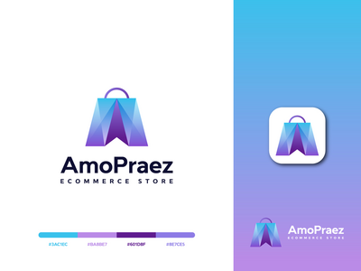 AmoPraez 现代电子商务商店标志设计(AmoPraez Modern Ecommerce Shop Logo Design)