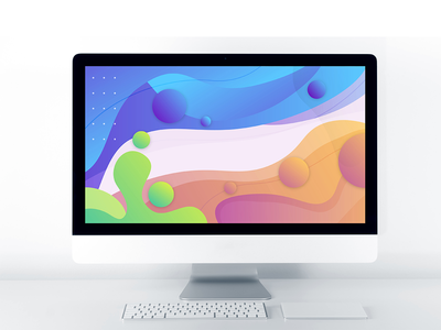 抽象现代彩色背景(Abstract modern Colorful background)