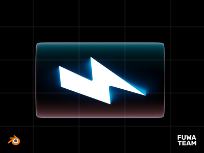 3D游戏属性在黑暗插图包中发光 - 能量（正面）(3D Game attribute glow in the dark illustration pack - Energy (Front))