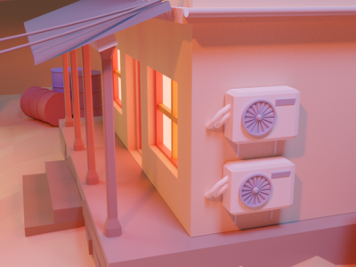 夜晚的城市 LowPoly 3D(City at Night LowPoly 3D)