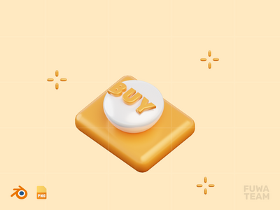 购买按钮 - 3D 销售和营销插图包(Buy Button - 3D Sale & Marketing Illustration Pack)