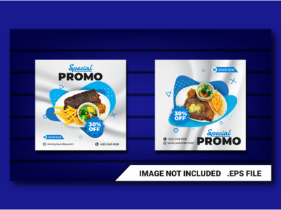 收藏汉堡社交媒体横幅模板(Collection burger Social Media Banner Template)