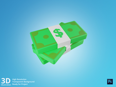 3D 钱堆(3D Money Stacks)