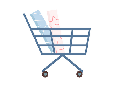 为内部半平面彩色矢量对象选择新壁纸(Choosing new wallpapers for interior semi flat color vector object)