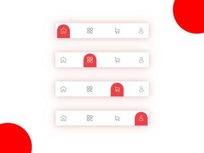 App底部菜单栏Light and Dark v2(App Bottom Menu Bar Light And Dark v2)