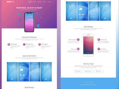应用登陆创意网页模板(App Landing Creative  Web Template)