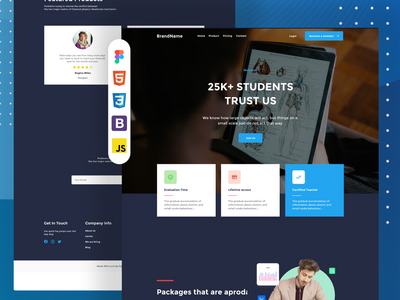 Course Better - html 课程登陆页面(Course Better - html course landing page)