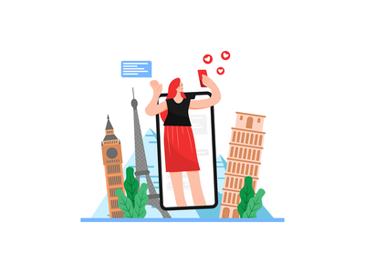 一个女孩向正在观看直播的观众挥手(A girl waving to the audience who is watching livestream)