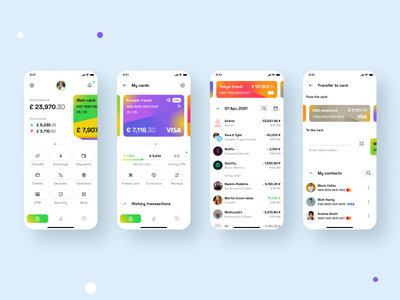 银行、金融、汇款、钱包应用程序 UI 套件(Banking, Finance, Money transfer, Wallet App UI Kit)