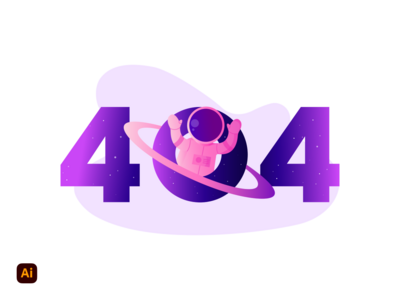 未找到宇航员 404 插图 #2(Astronaut 404 Not Found Illustration #2)