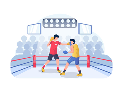 拳击矢量图(Boxing Vector Illustration)