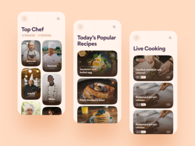 Appétit - 食物食谱应用程序 UI 套件 V8(Appétit - Food Recipes App UI Kit V8)