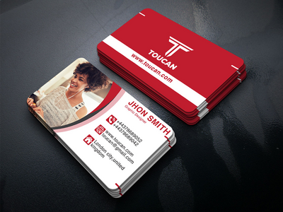 公司名片模板 02(Corporate Business Card Template 02)