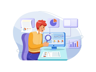 商业与金融插画概念(Business & Finance Illustration concept)