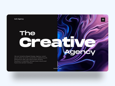 代理网站英雄版块(Agency Website Hero Section)